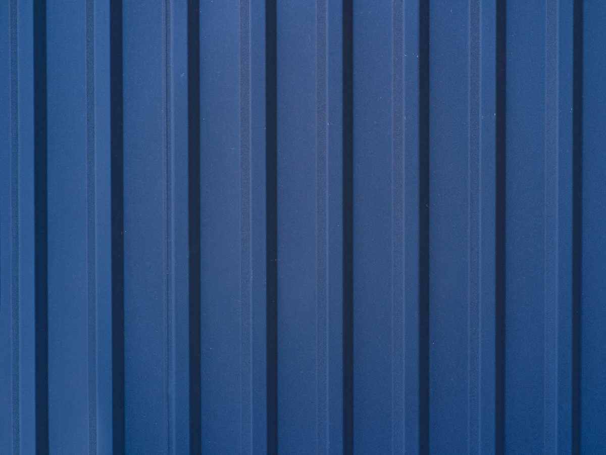 Забор из профнастила KM-10784, синий